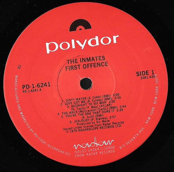 Inmates - First Offence (VG) (Vinyl LP)