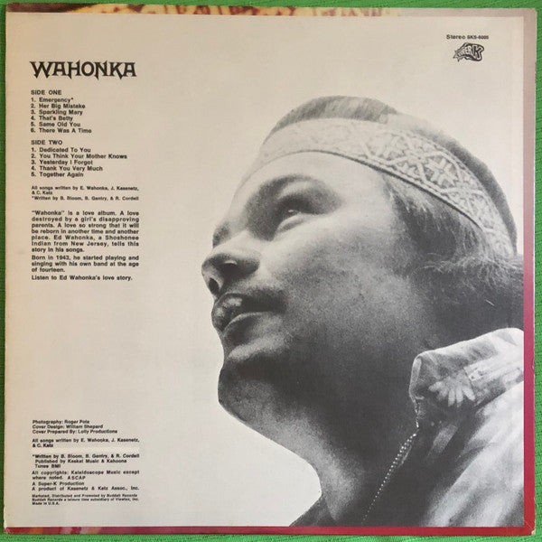 Wahonka - Wahonka (VG+) (Vinyl LP)