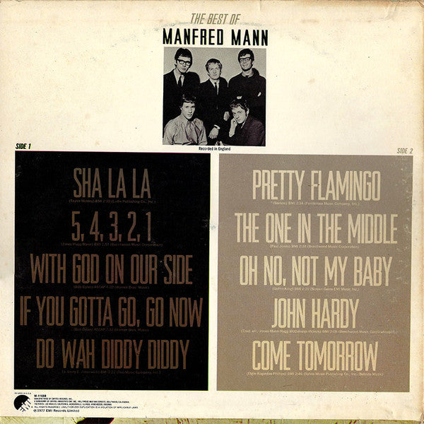 Mann, Manfred - The Best Of Manfred Mann (Vinyl, VG+) (Vinyl LP)