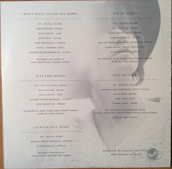 Van Etten, Sharon - I Don't Want To Let You Down EP (Vinyl, M) (Vinyl LP)