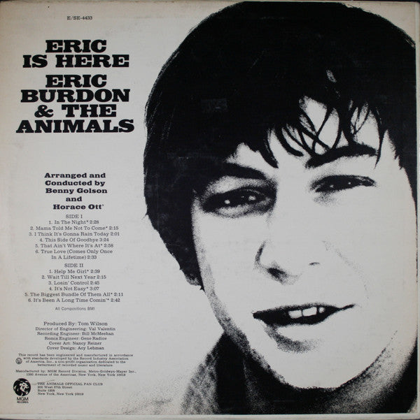 Eric Burdon & The Animals - Eric Is Here (Vinyl, G+) (Vinyl LP)
