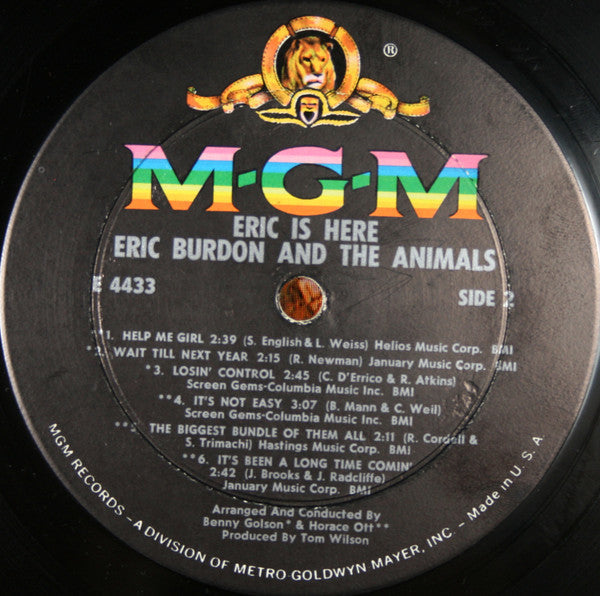Eric Burdon & The Animals - Eric Is Here (Vinyl, G+) (Vinyl LP)