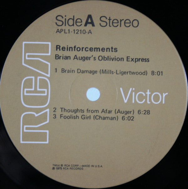 Auger's, Brian Oblivion Express - Reinforcements (VG+) (Vinyl LP)