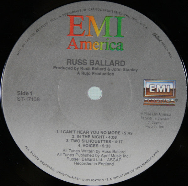 Ballard, Russ - Russ Ballard (VG+) (Vinyl LP)