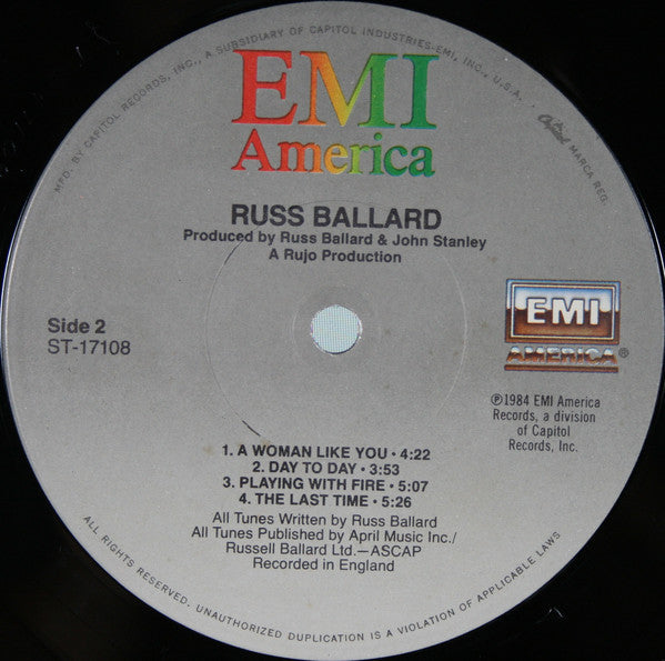 Ballard, Russ - Russ Ballard (Vinyl, VG+) (Vinyl LP)