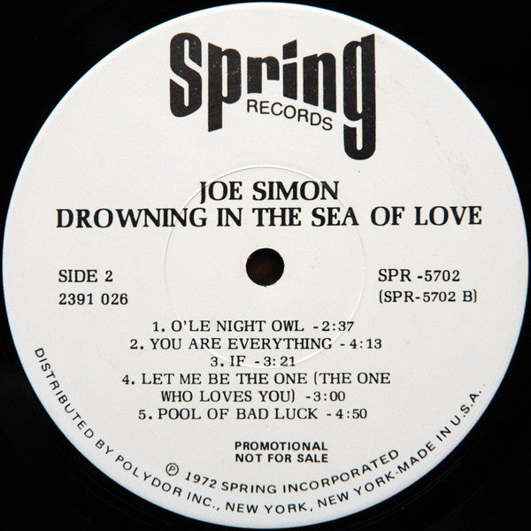 Simon, Joe - Drowning In The Sea Of Love (Vinyl, VG+) (Vinyl LP)