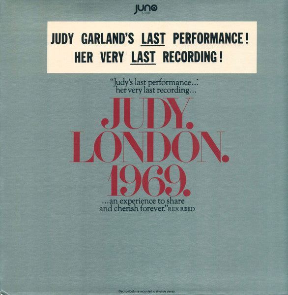 Garland, Judy - Judy. London. 1969. (Vinyl, VG) (Vinyl LP)