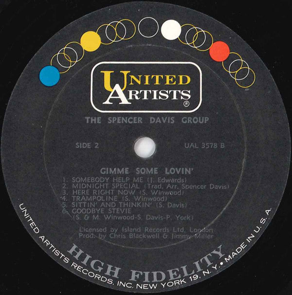 Davis, Spencer Group - Gimme Some Lovin' (G+) (Vinyl LP)