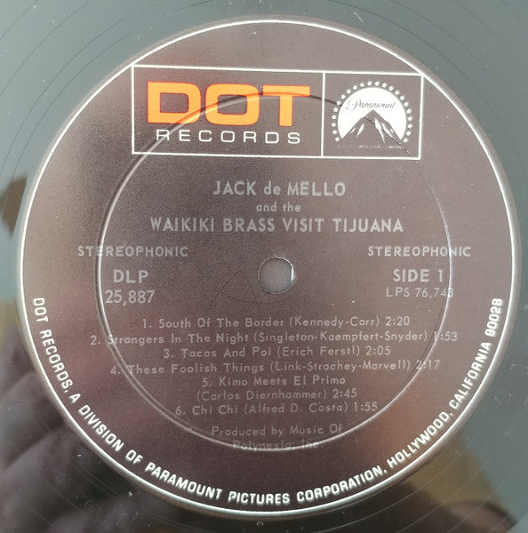 Waikiki Brass With Jack De Mello - The Waikiki Brass Visit Tijuana (VG) (Vinyl LP)
