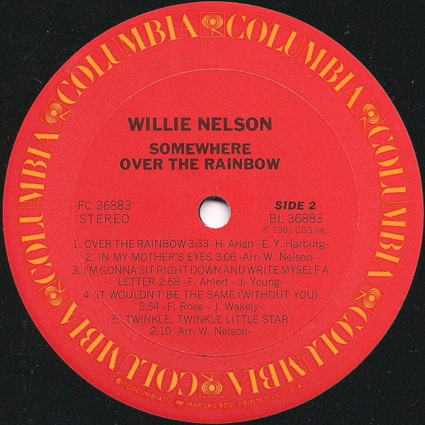 Nelson, Willie - Somewhere Over The Rainbow (Vinyl, VG) (Vinyl LP)
