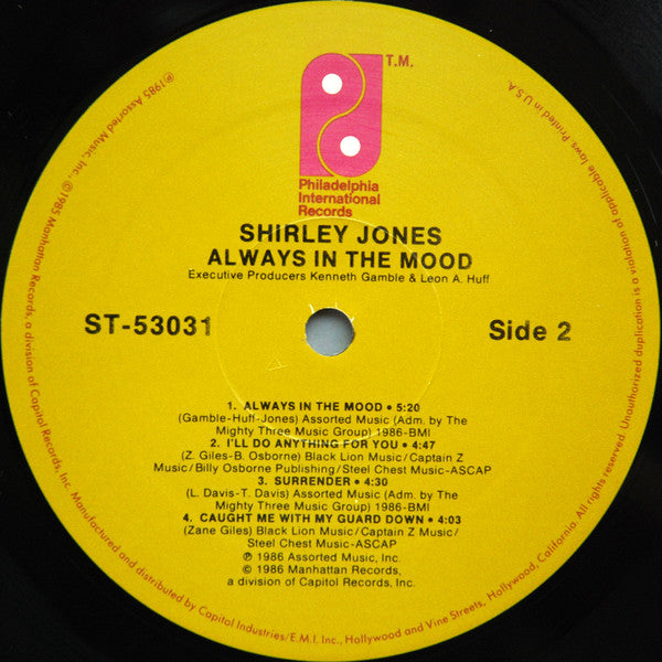 Jones, Shirley - Always In The Mood (VG+) (Vinyl LP)