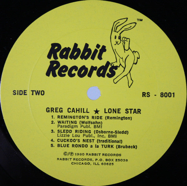 Cahill, Greg - Lone Star (VG+) (Vinyl LP)