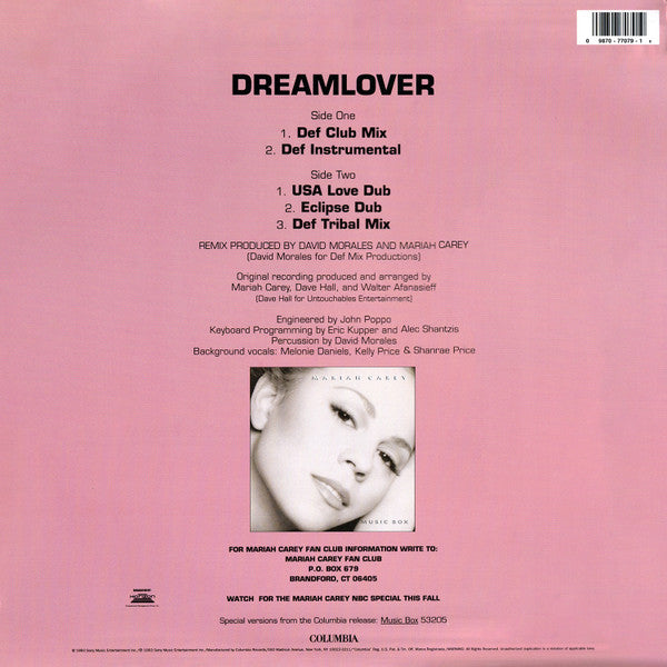 Carey, Mariah - Dreamlover (Vinyl, VG+) (Vinyl LP)