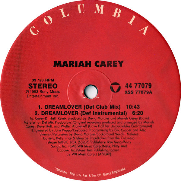 Carey, Mariah - Dreamlover (Vinyl, VG+) (Vinyl LP)