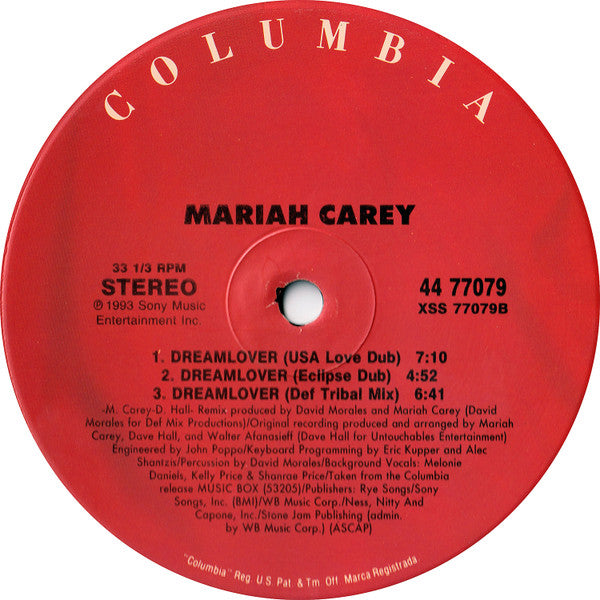 Carey, Mariah - Dreamlover (Vinyl, VG+) (Vinyl LP)