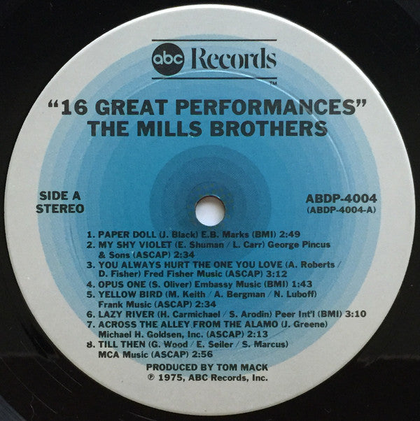 Mills Brothers - Sixteen Great Performances (VG+) (Vinyl LP)