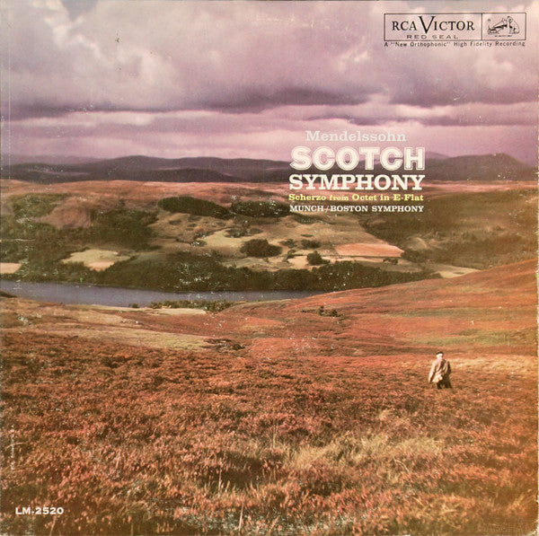 Mendelssohn; Charles Munch Conducting Boston Symphony Orchestra - Scotch Symphony (VG+) (Vinyl LP)