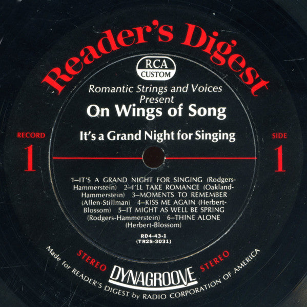 Various - On Wings Of Song (VG+) (Vinyl LP)