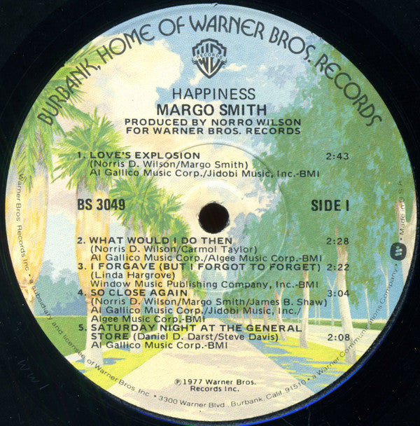 Smith, Margo - Happiness (Vinyl, VG+) (Vinyl LP)