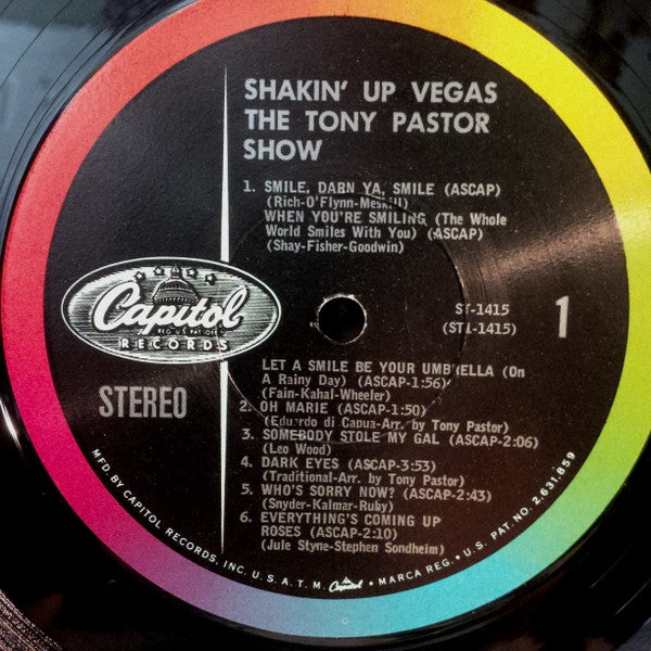 Pastor, Tony Show - Shakin' Up Vegas! (VG) (Vinyl LP)