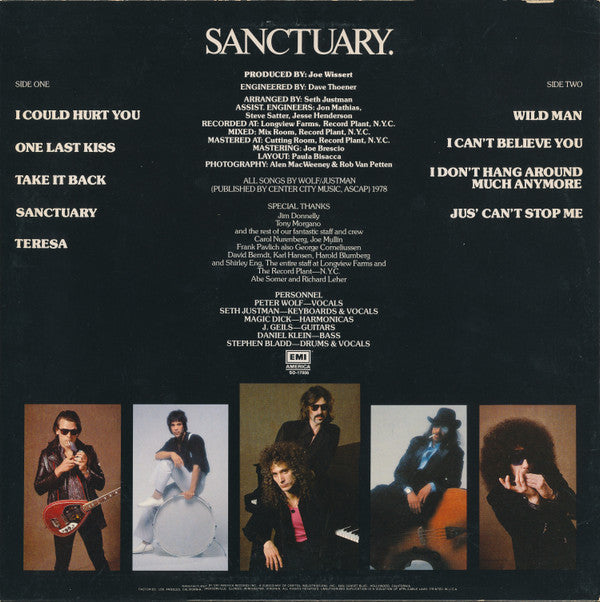 Geils, J. Band - Sanctuary. (VG+) (Vinyl LP)