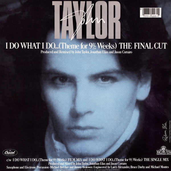 Taylor, John - I Do What I Do (Theme For 9 ½ Weeks) (NM or M-) (Vinyl LP)