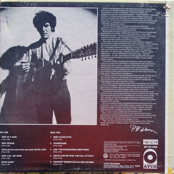 Sloan, P.F. - Measure Of–Pleasure (VG) (Vinyl LP)