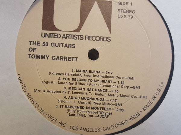 50 Guitars Of Tommy Garrett - The 50 Guitars Of Tommy Garrett (VG+) (Vinyl LP)