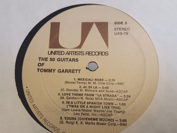 50 Guitars Of Tommy Garrett - The 50 Guitars Of Tommy Garrett (VG) (Vinyl LP)