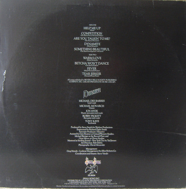 Detective - It Takes One To Know One (VG) (Vinyl LP)