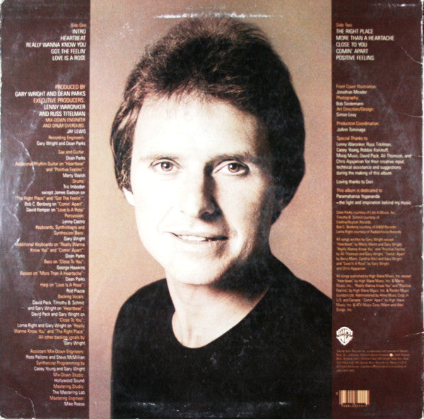 Wright, Gary - The Right Place (VG) (Vinyl LP)