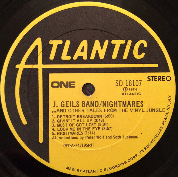 Geils, J. Band - Nightmares ...And Other Tales From The Vinyl Jungle (VG) (Vinyl LP)