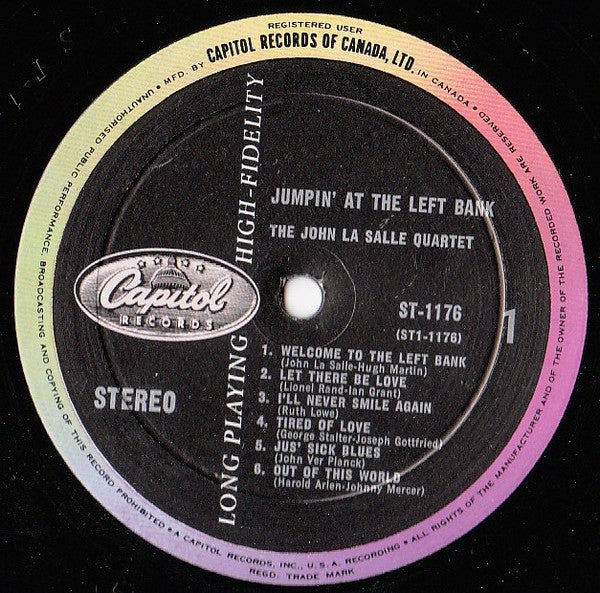 La Salle, John Quartet - Jumpin' At The Left Bank (VG+) (Vinyl LP)