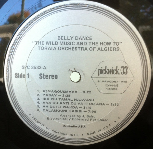 Toraia Orchestra Of Algiers - Belly Dance! (The Wild Music & The How-To!) (Vinyl, VG+) (Vinyl LP)