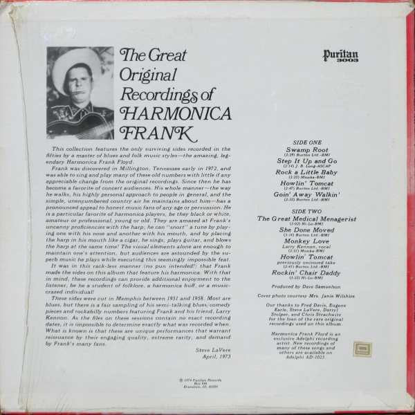 Harmonica Frank - The Great Original Recordings Of Harmonica Frank (1951-58) (VG+) (Vinyl LP)
