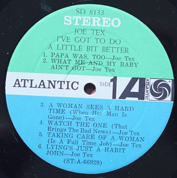 Tex, Joe - I've Got To Do A Little Bit Better (VG) (Vinyl LP)
