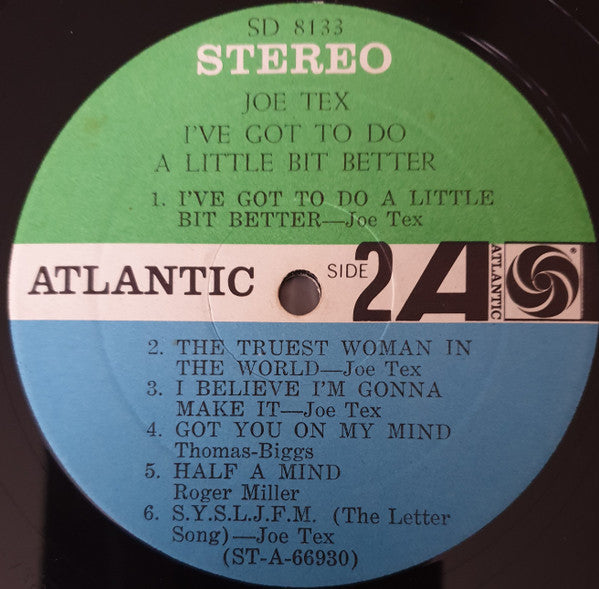 Tex, Joe - I've Got To Do A Little Bit Better (VG) (Vinyl LP)