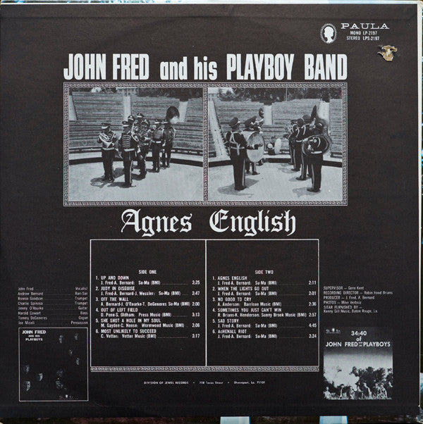 Fred, John And His Playboy Band - Agnes English (VG) (Vinyl LP)