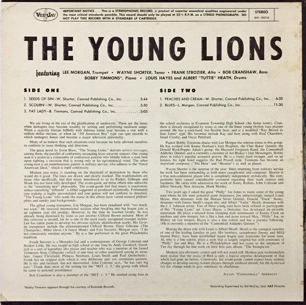 Young Lions  - The Young Lions (Vinyl, VG) (Vinyl LP)