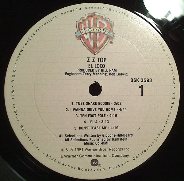 ZZ Top - El Loco (Vinyl, VG+) (Vinyl LP)