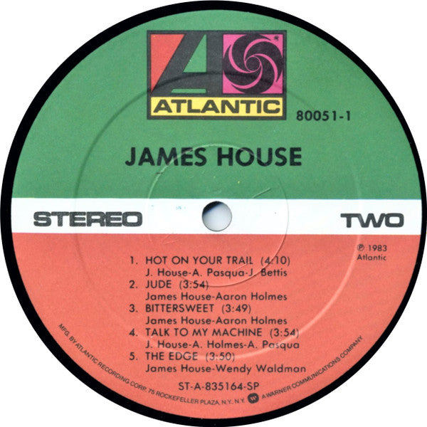 House, James - James House (VG+) (Vinyl LP)