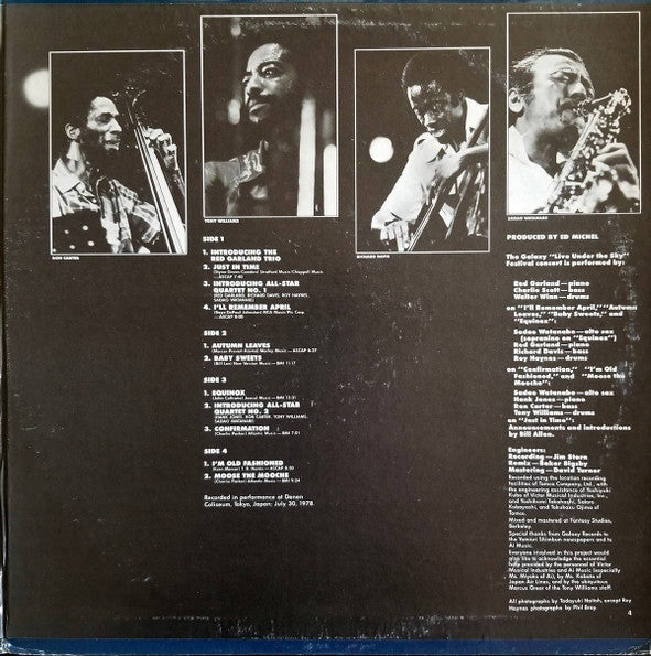 Galaxy All-Stars In Tokyo, Red Garland, Hank Jones, Roy Haynes - Live Under The Sky (VG) (Vinyl LP)