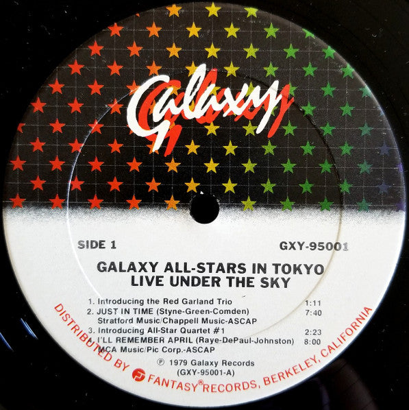 Galaxy All-Stars In Tokyo, Red Garland, Hank Jones, Roy Haynes - Live Under The Sky (VG) (Vinyl LP)