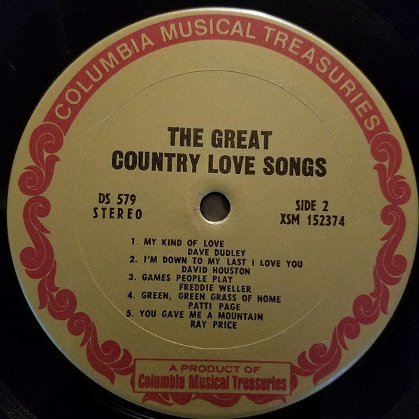 Various - The Great Country Love Songs (NM or M-) (Vinyl LP)