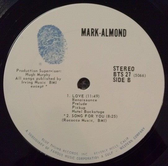 Mark-Almond - Mark-Almond (VG+) (Vinyl LP)
