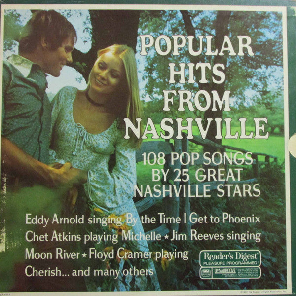 Various - Popular Hits From Nashville. 108 Pop Songs By 25 Great Nashville Stars (VG) (Vinyl LP)