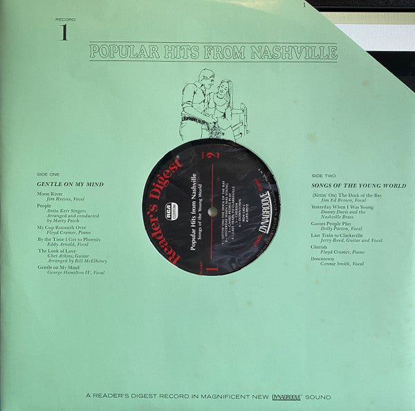 Various - Popular Hits From Nashville. 108 Pop Songs By 25 Great Nashville Stars (VG) (Vinyl LP)
