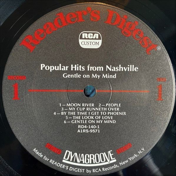 Various - Popular Hits From Nashville. 108 Pop Songs By 25 Great Nashville Stars (VG) (Vinyl LP)