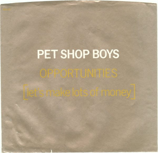 Pet Shop Boys - Opportunities (Let's Make Lots Of Money) (NM or M-) (Vinyl LP)