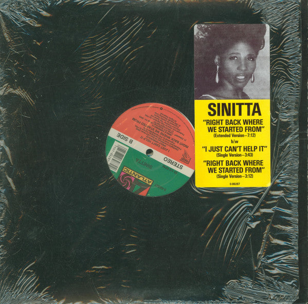 Sinitta - Right Back Where We Started From (M) (Vinyl LP)